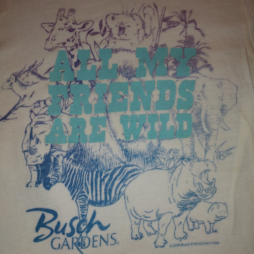 Vintage Tee Shirt Busch Gardens